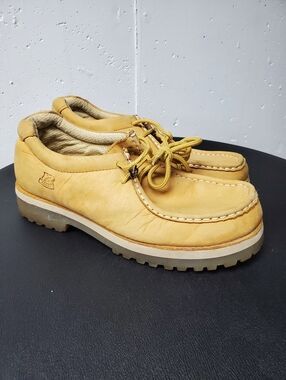Buffalino Boots Nubuck Timber-Style Wheat Leather Casual Low Boot Shoes Men 10.5